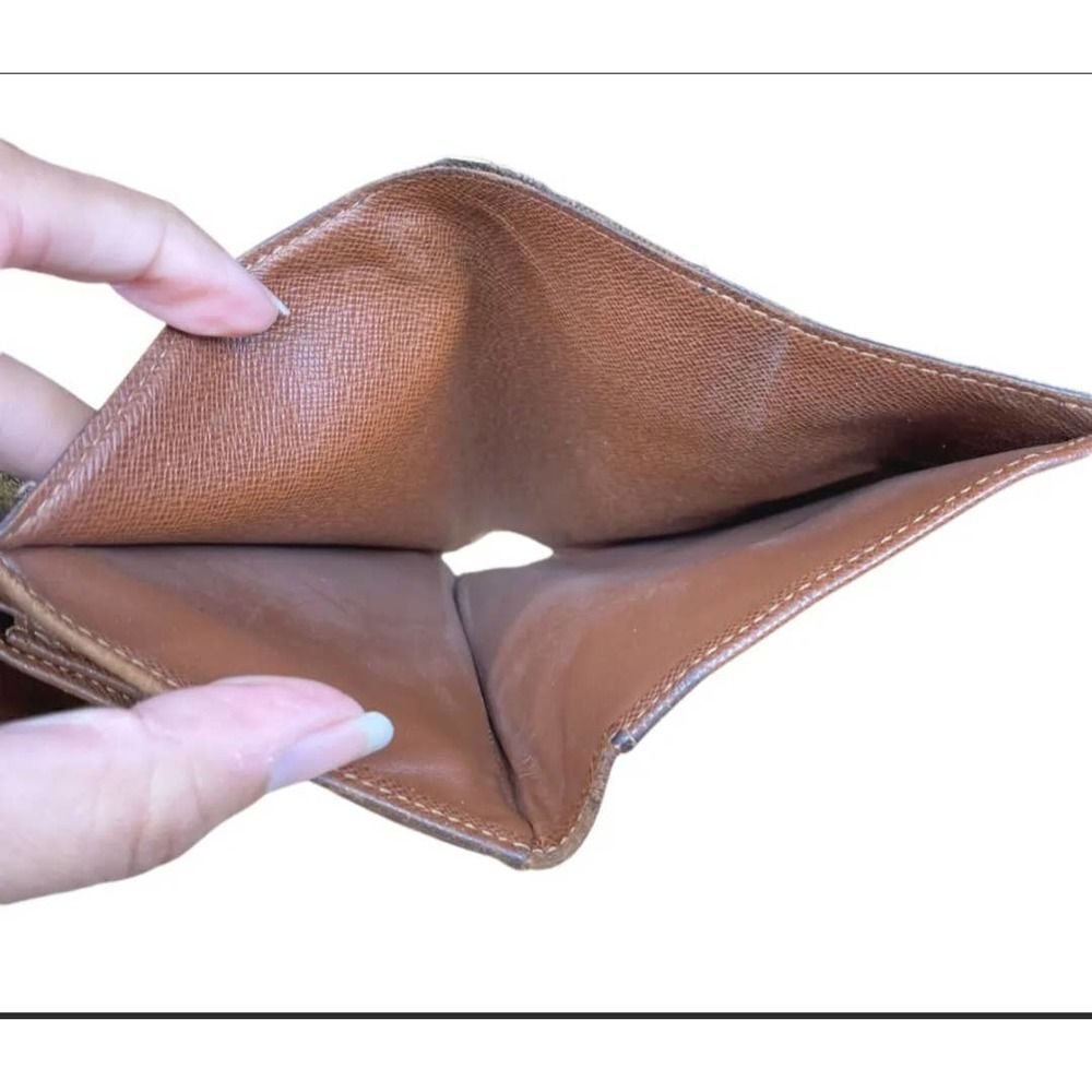 LOUIS VUITTON Monogram Canvas Leather Etui Papiers Trifold Wallet. SP1011. - Picture 6 of 11